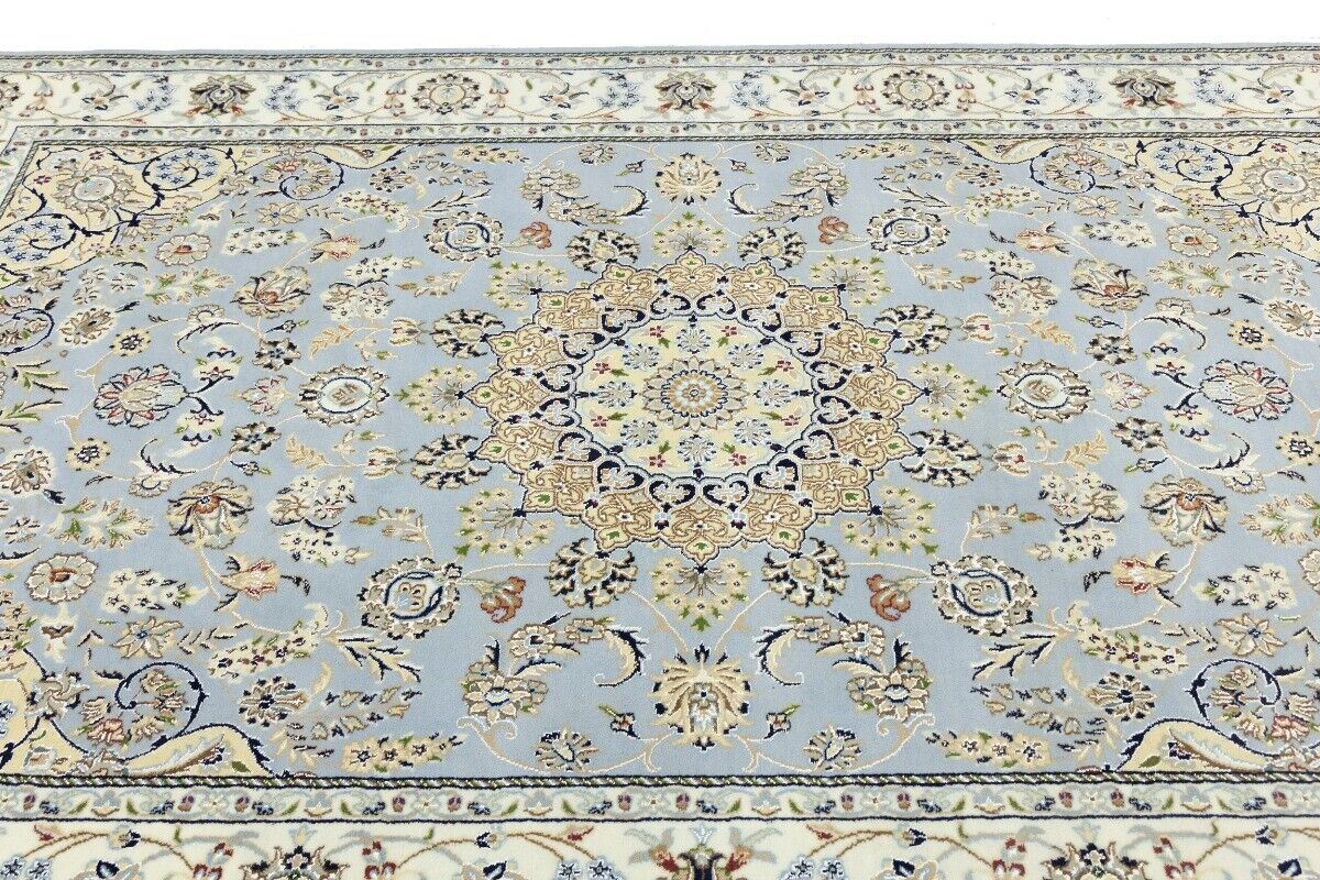 Handmade Indo-Nain Oriental Area Rug Floral