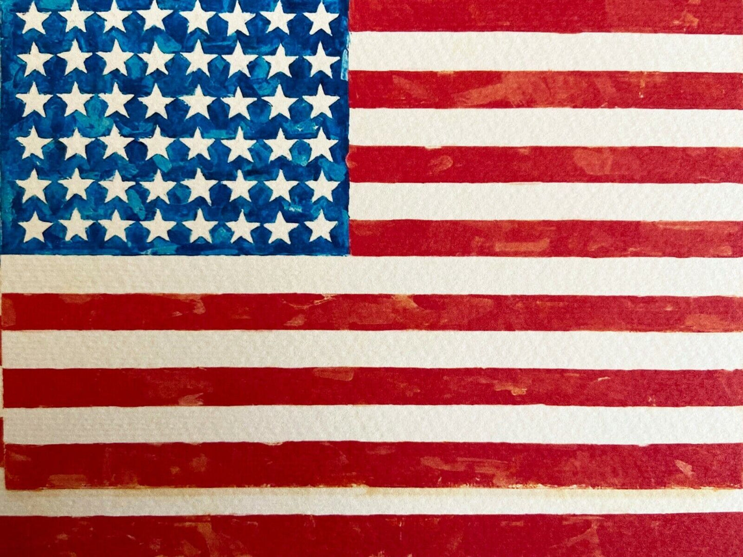 Jasper Johns Lithograph Coa Numbered Crayon