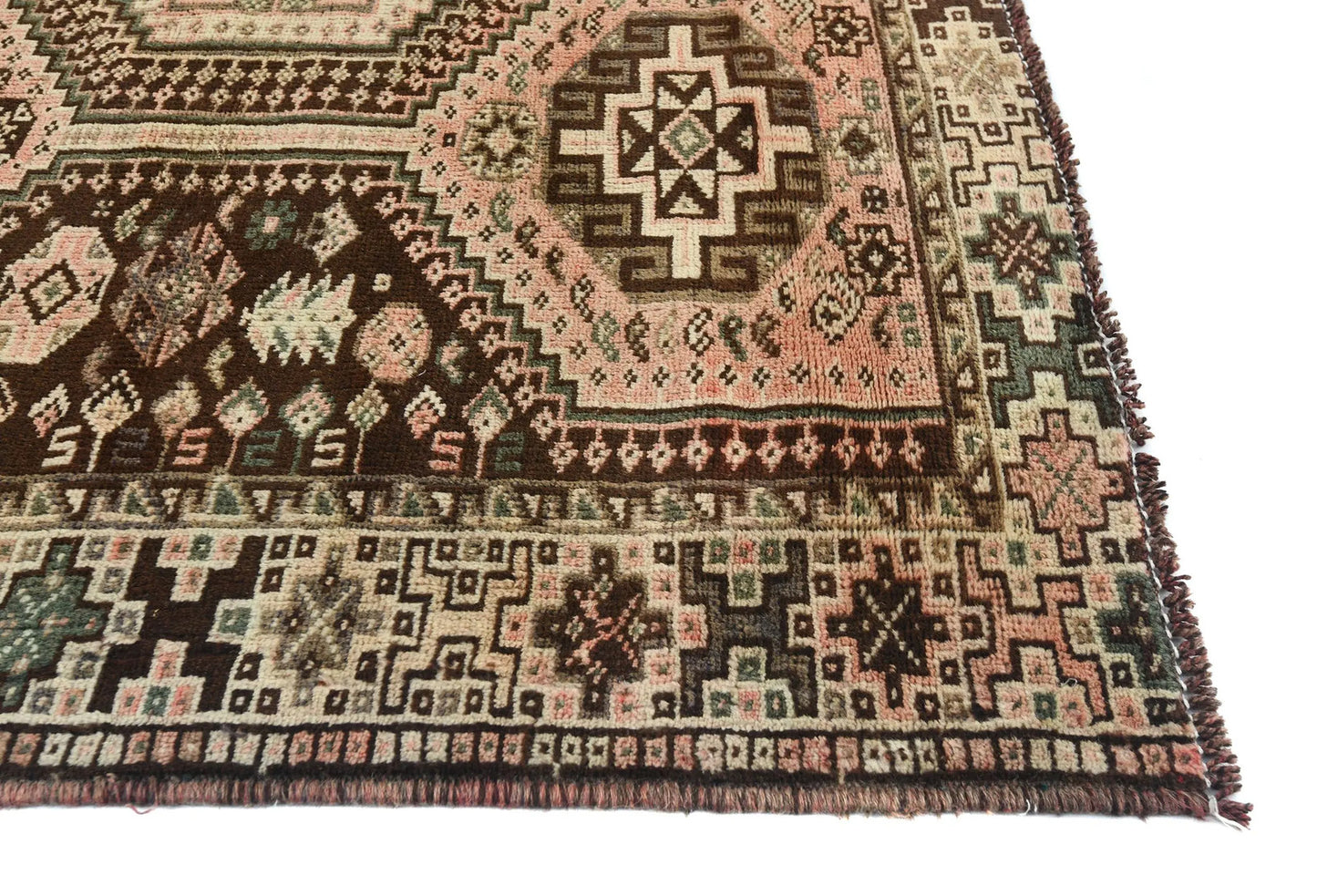 Semi-Antique Tribal Design Wool Oriental Rug