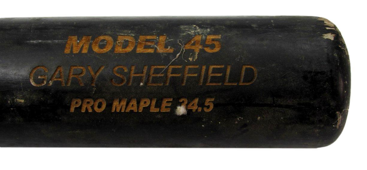Gary Sheffield Unsigned Black Tuff Bat Game Used Baseball Bat Yankees 192242