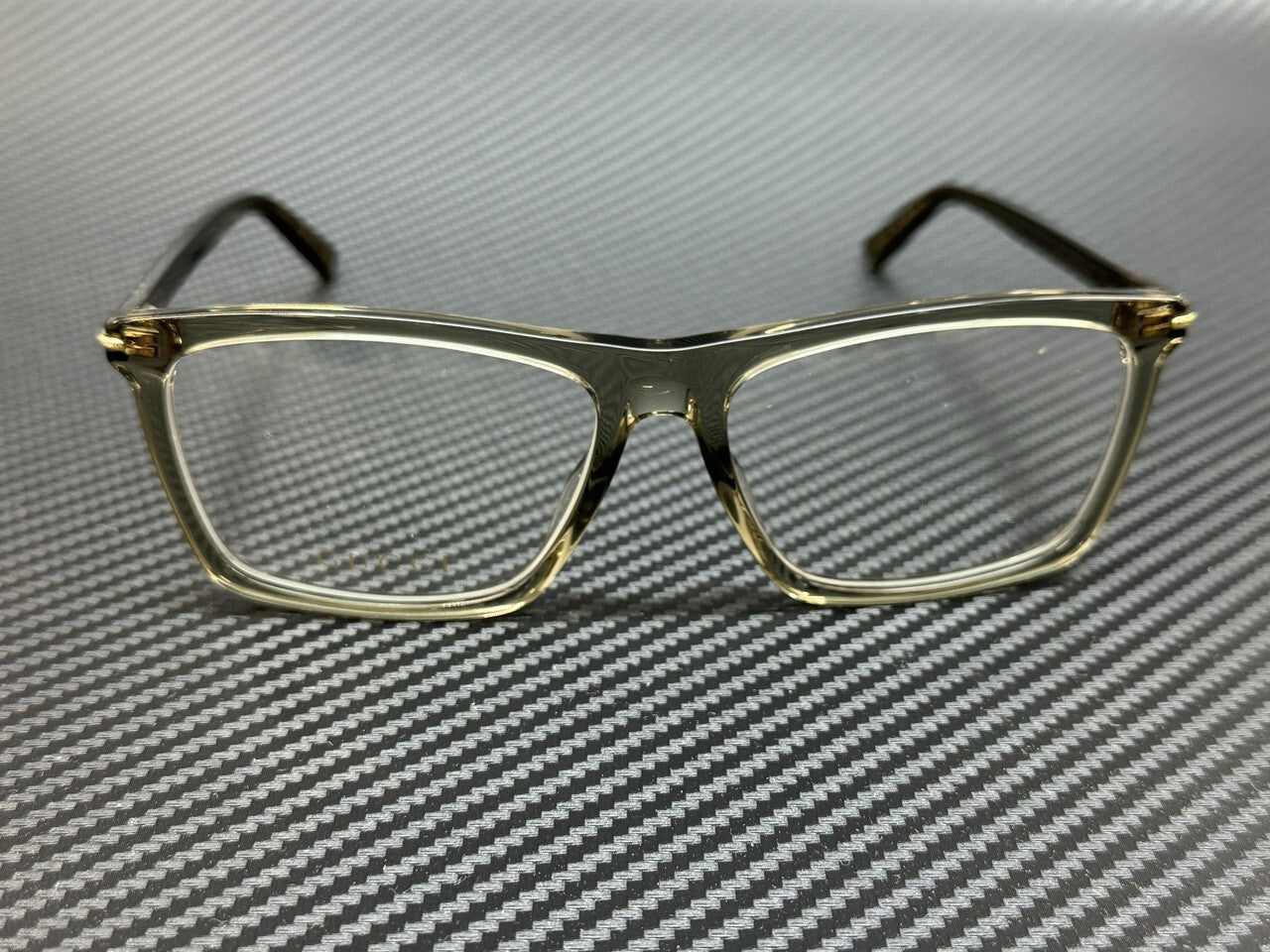 Gucci Gg1445O 008 Brown Transparent Men'S Extra