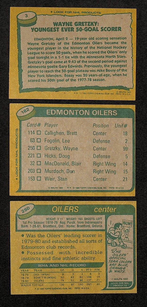 1980-81 Topps Hockey Cards Complete Set (1-264)