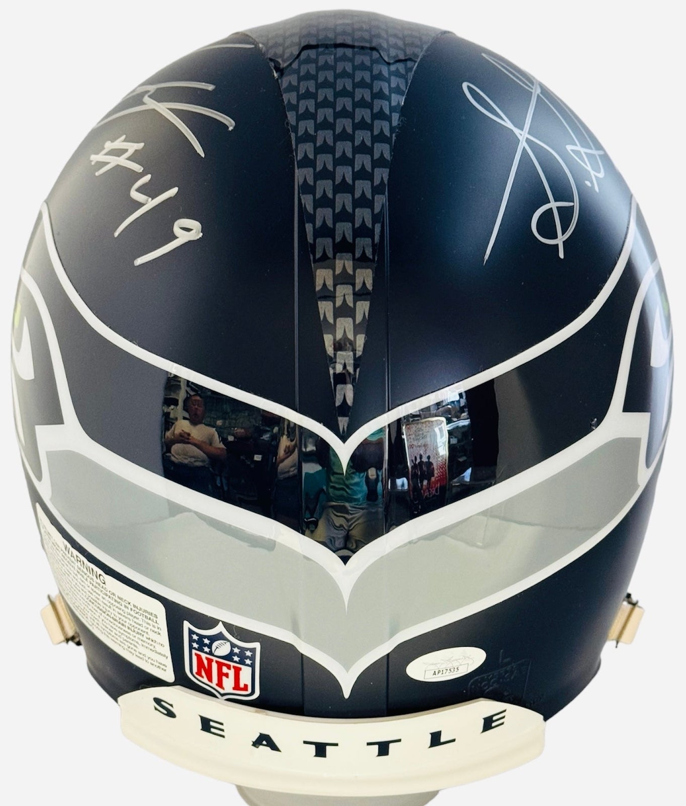 Shaquem & Shaquill Griffin Autographed Seahawks Full Size Helmet (Jsa)
