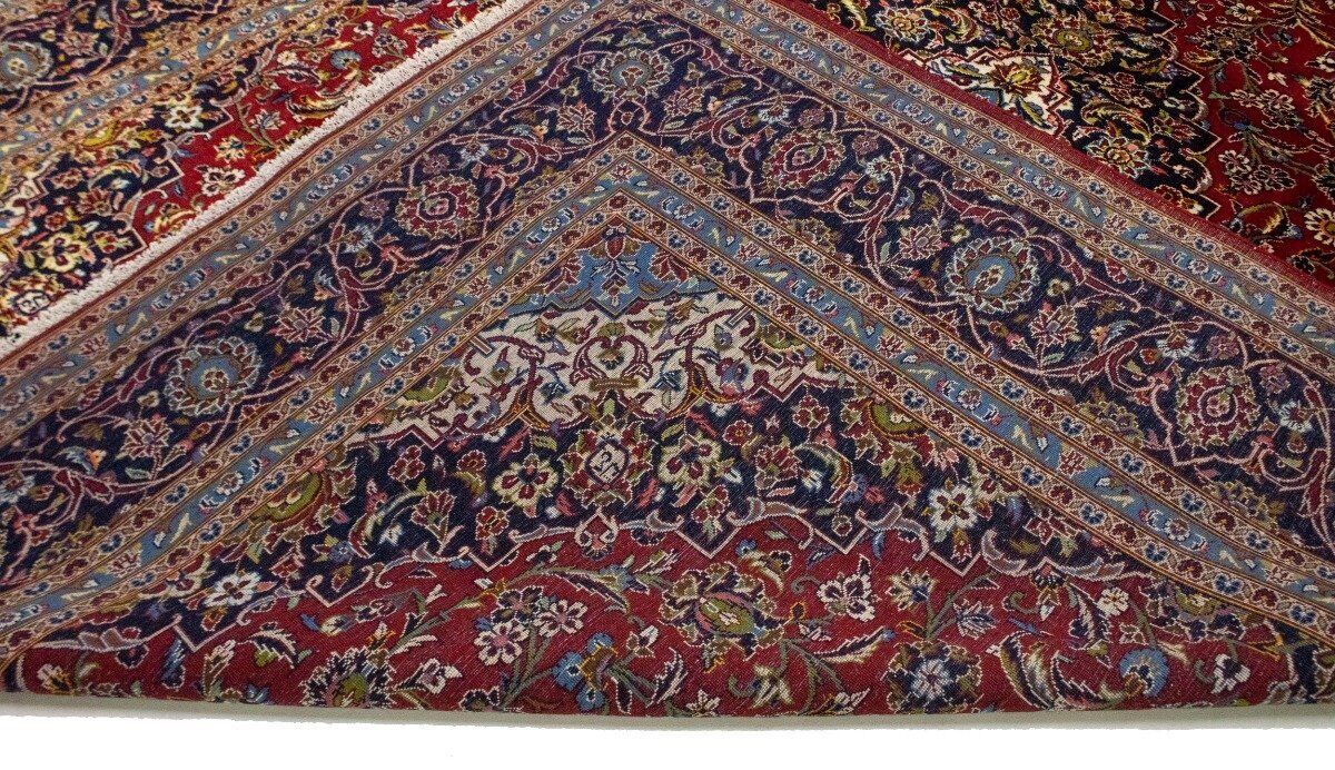 Large Hand-Knotted Vintage Oriental Rug