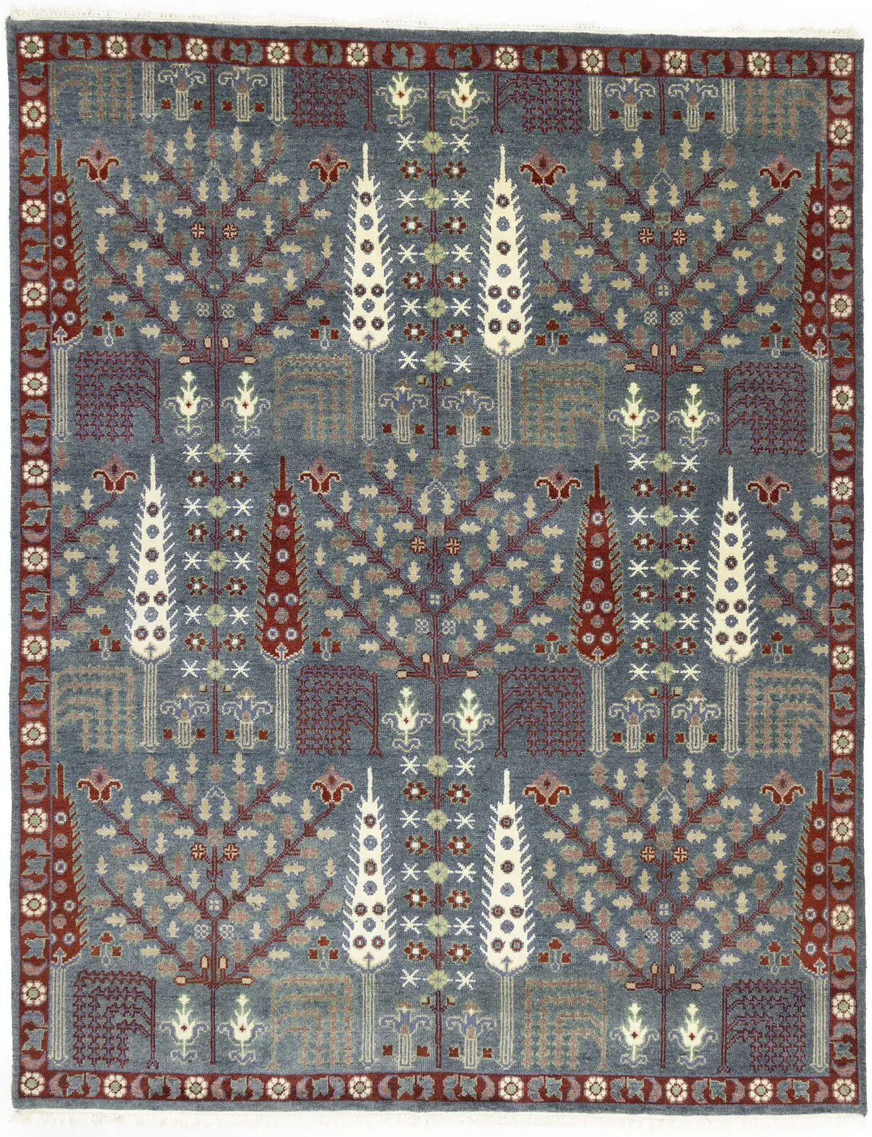 Handmade Chobi Oriental Rug Floral Tree Of Life