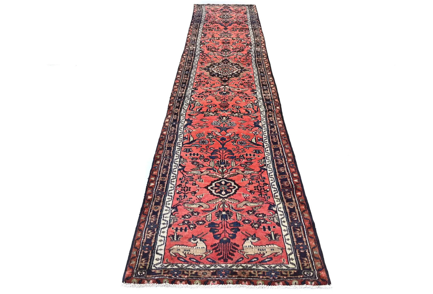 Tribal Pictorial Design Oriental Runner Rug