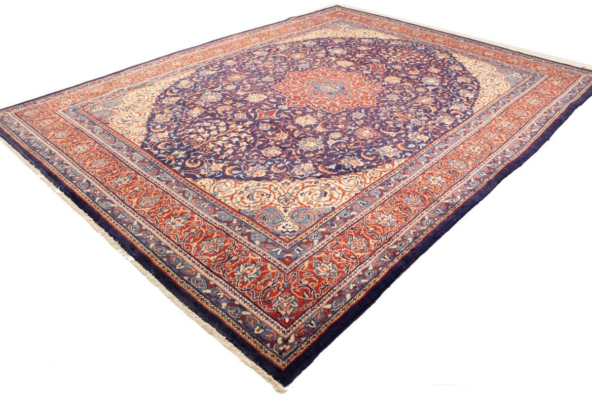 Handmade Vintage Oriental Rug 10X13 Ft Floral