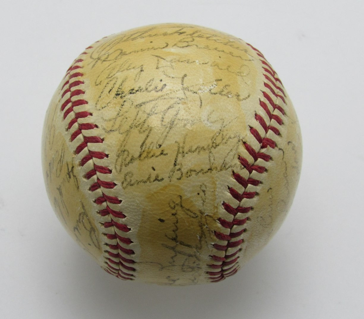 1942 New York Yankees Team Signed By (26) Oal