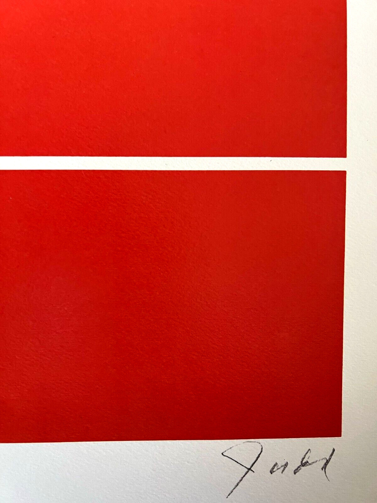 Donald Judd Lithograph Coa Signed Numbered Stamped (In 180 Ex)
