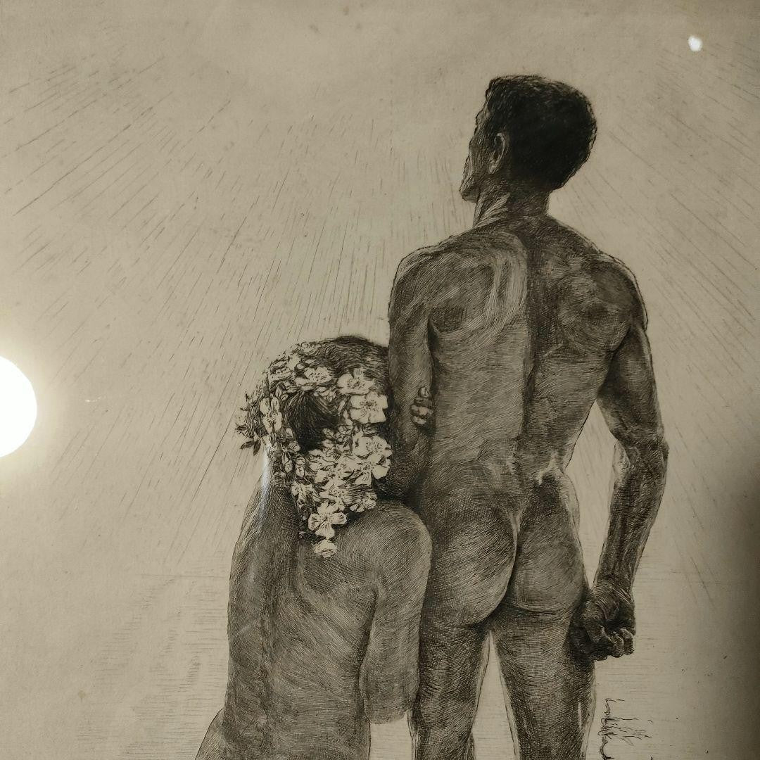 Bruno Hroux Vae Solis No.4 Original Etching Nude