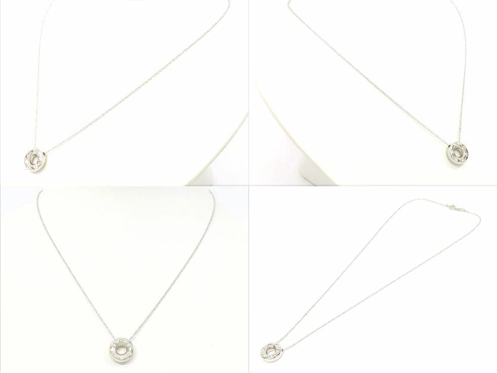 Tiffany & Co. Pt950 Diamond Dots Circle Necklace
