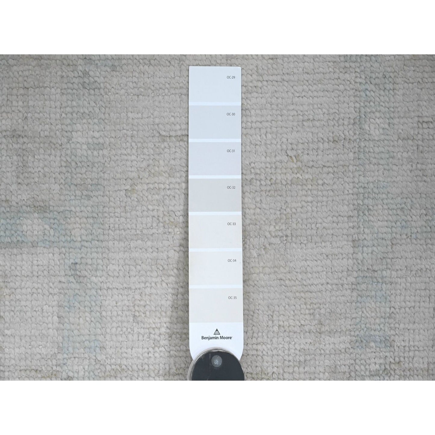 4'1"X8' Gray Anatolian Village Inspired Pure Wool Hand Knotted Runner Rug
