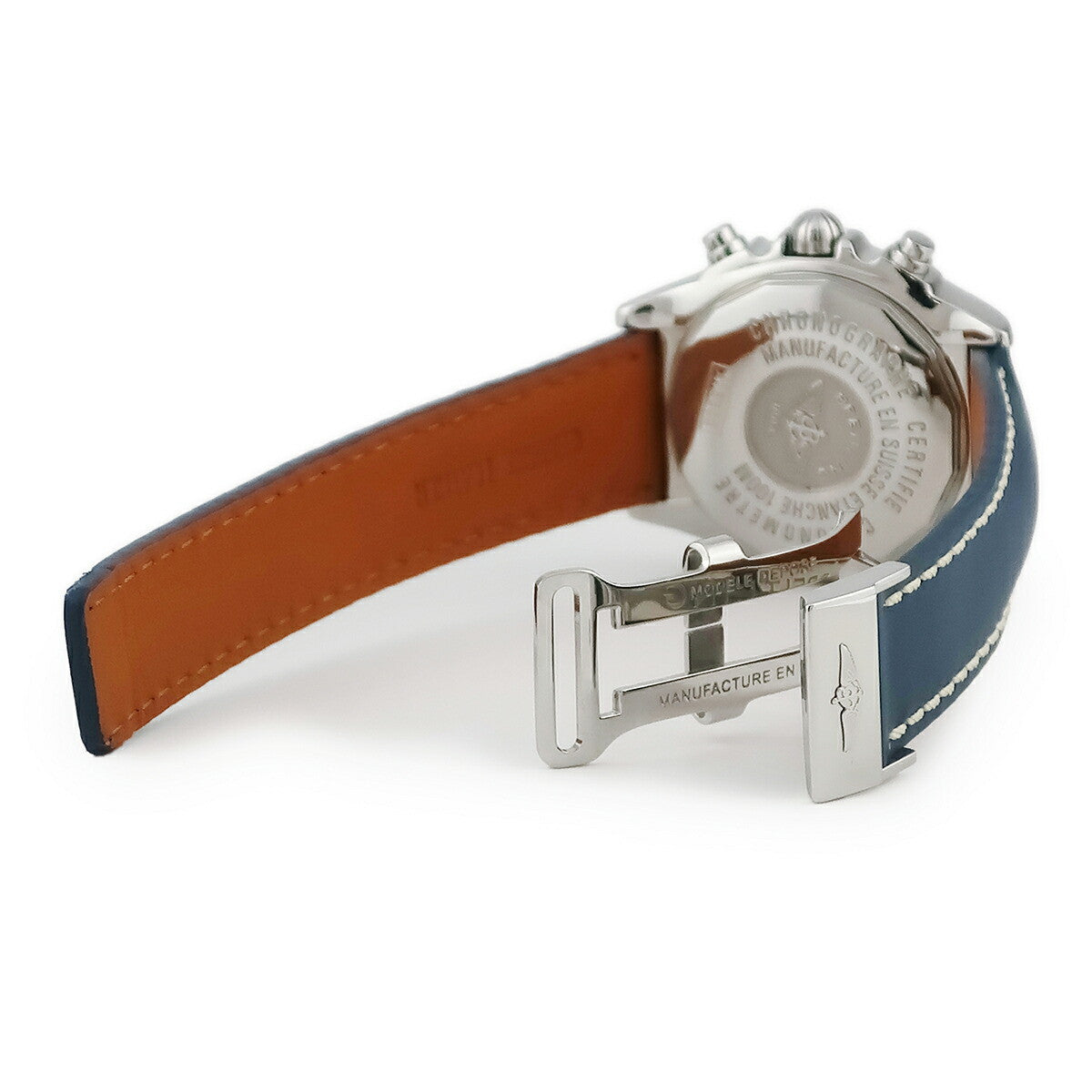 Breitling Chrono Cockpit A13358 Blue Case Size 39Mm Used Watch #3117