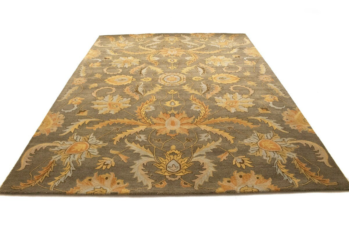 Hand-Tufted Oriental Rug Plush Modern Floral