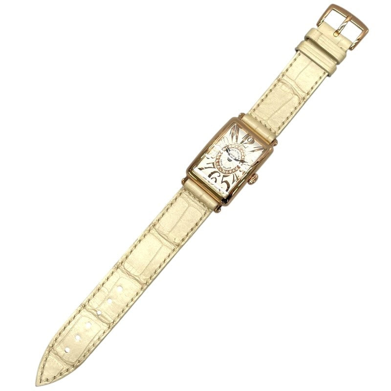 Franck Muller Long Island Relief Diamond 902Qzrelcd1R White K18Pg
