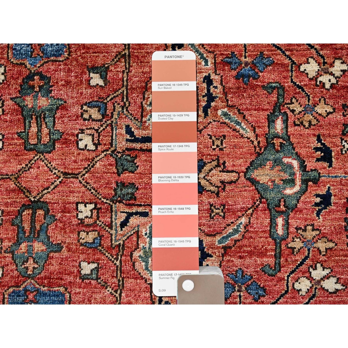 8'X10'4" Red Aryana Grade Bijar Garus Design Soft Wool Hand Knotted Rug