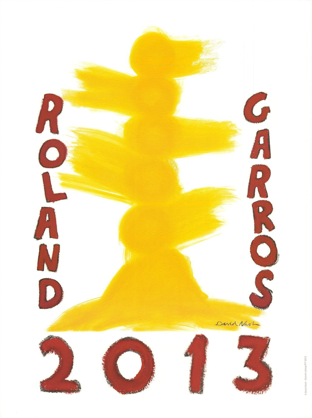 David Nash Roland Garros French Open " Poster Contemporary Brow
