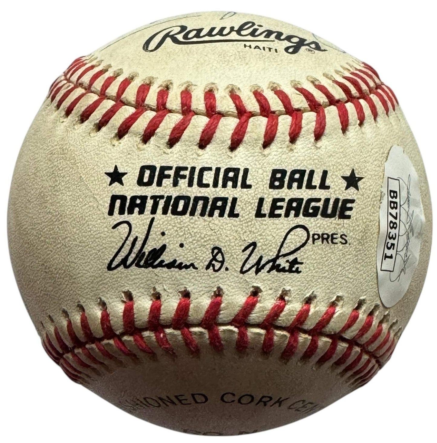 Don Drysdale & Others Autographed Official National League Baseball (Jsa)