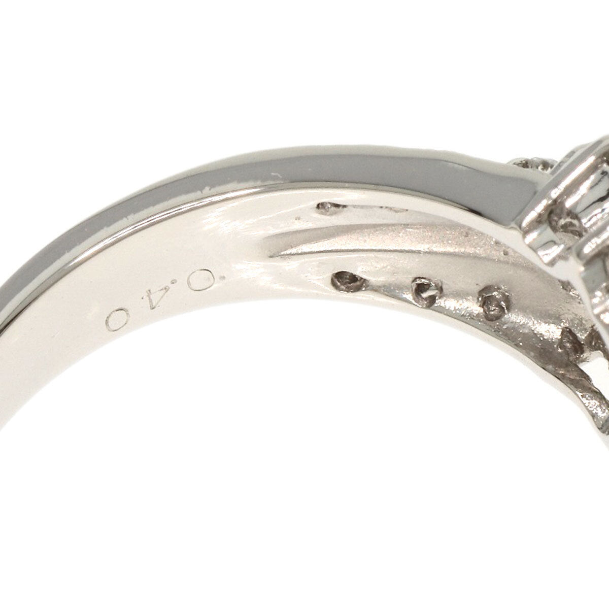 0.4ct Chrome Tourmaline Diamond Ring Platinum