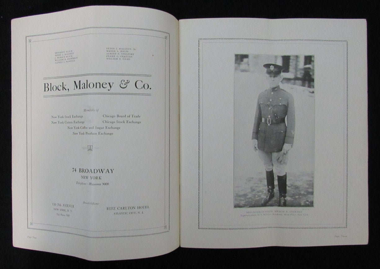 1926 Notre Dame Vs. Army Football Game Program