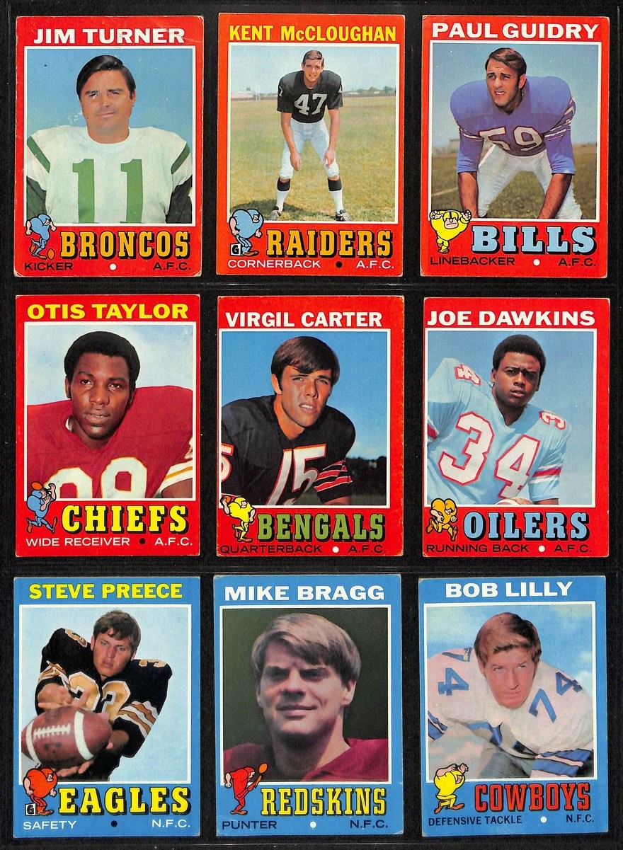 1971 Topps Football Card Complete Set (1-263) Bradshaw Greene Simpson 195946