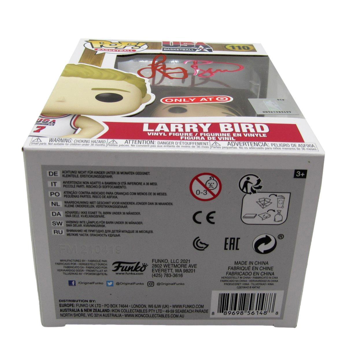 Larry Bird Hof Autographed Funko Pop! Figurine