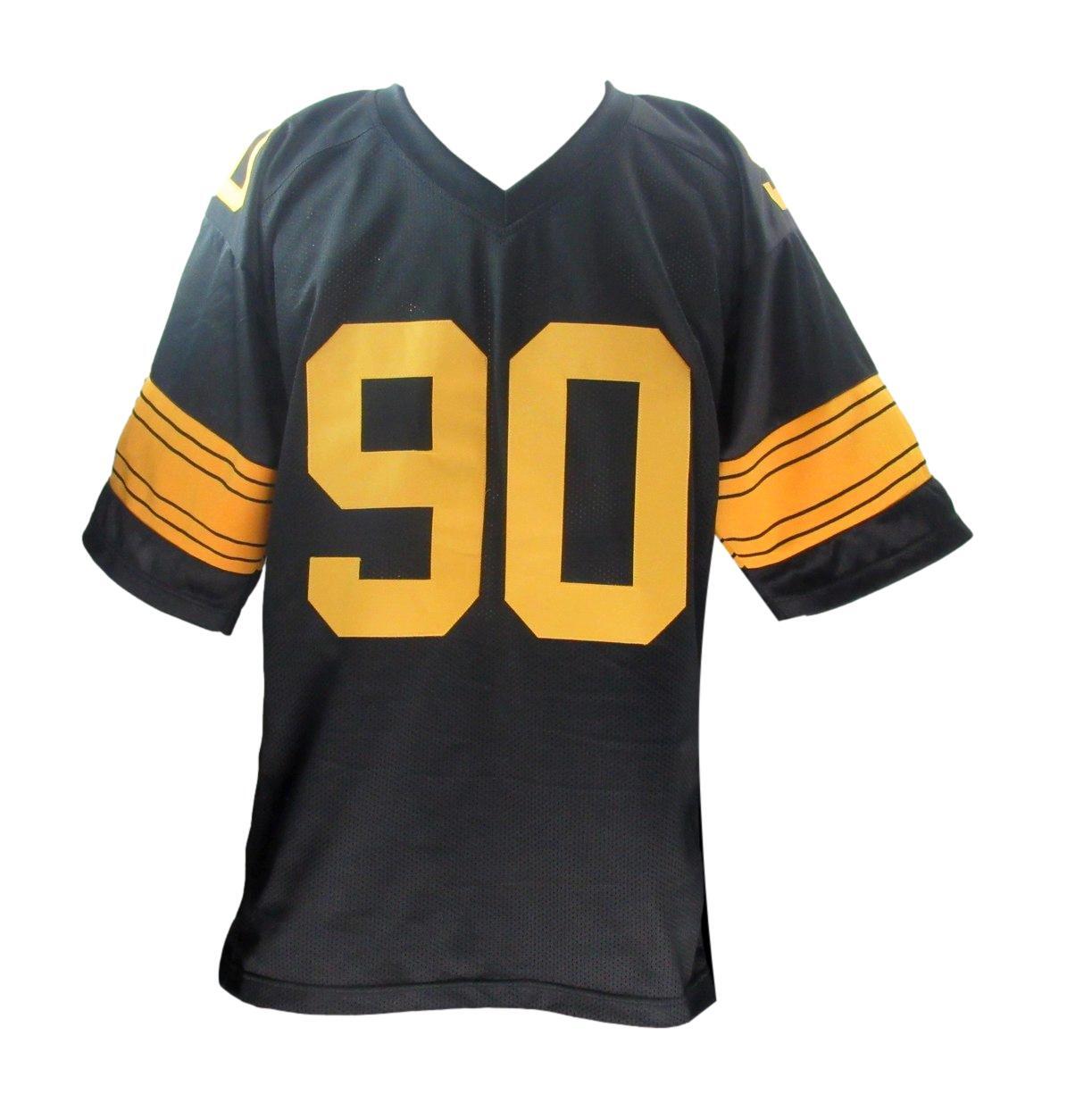 T.J. Watt Signed/Autographed Black Custom Jersey