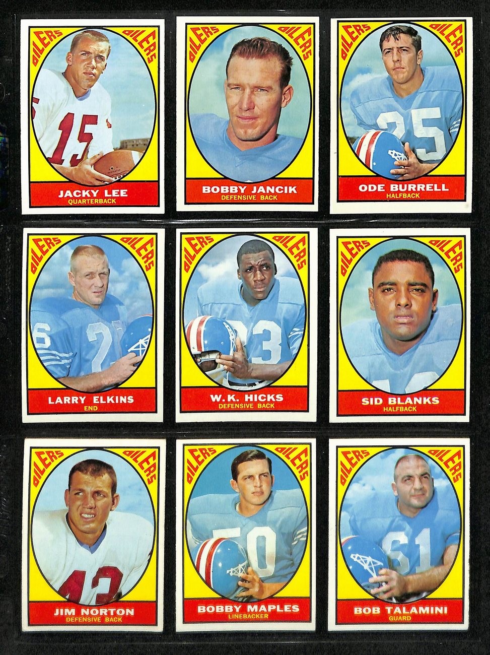 1967 Topps Football Card Complete Set (1-132)