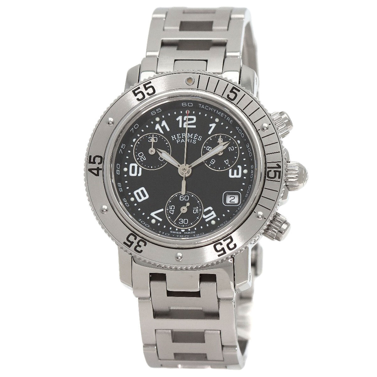 Hermes Clipper Diver Chronograph Watches Cl2.310 Stainless Steel/Stainless S...
