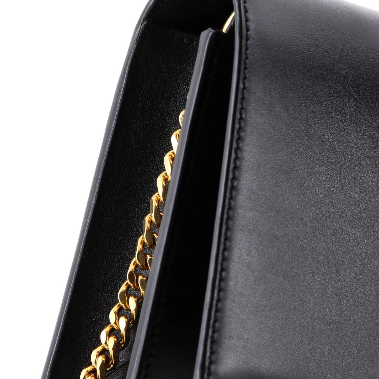 Saint Laurent Classic Monogram Tassel Chain Wallet Leather