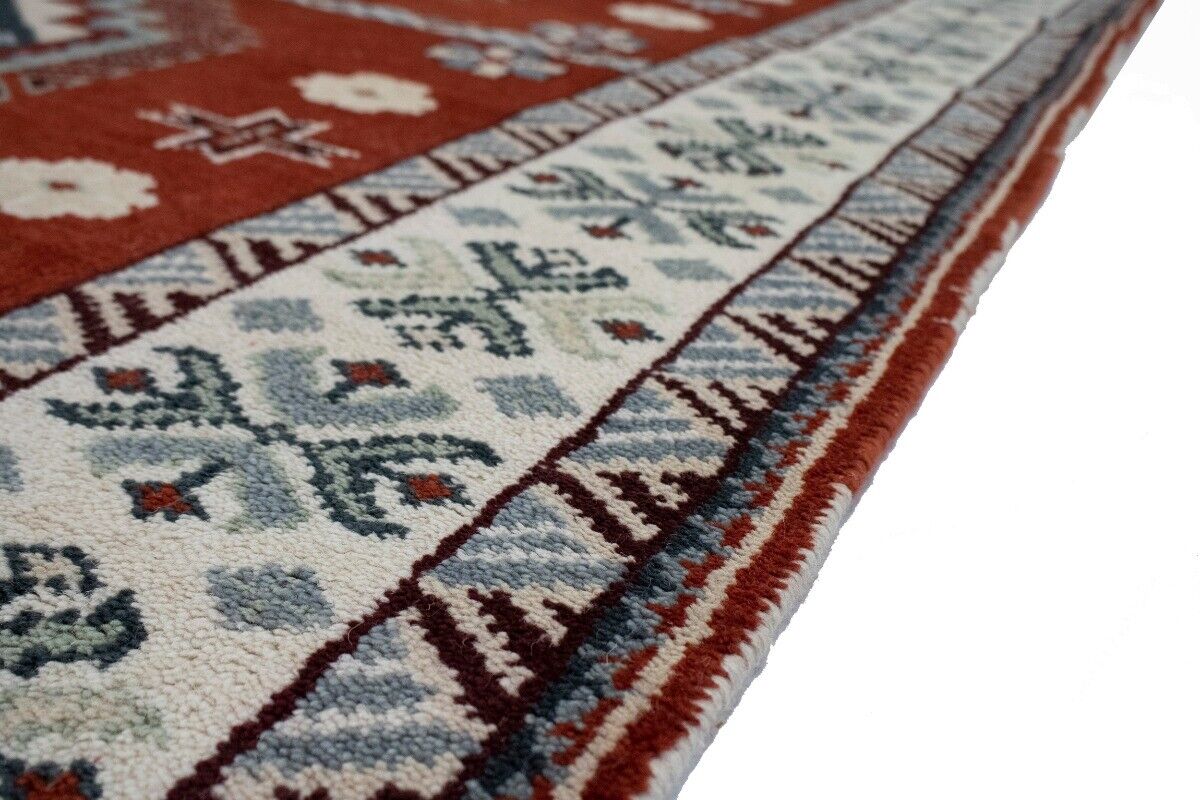Handmade Kazak Oriental Rug Vintage Style