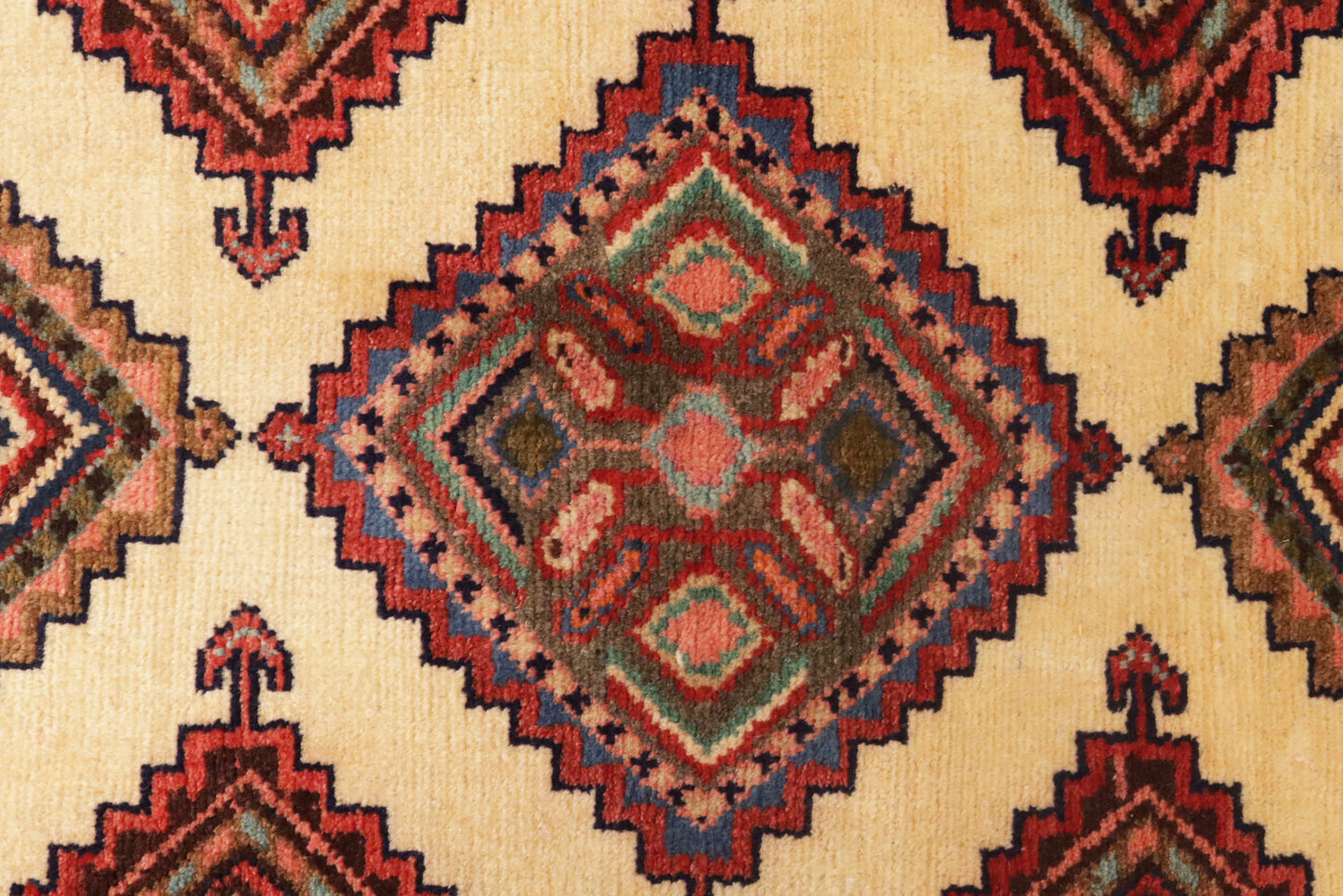 Handmade Wool Oriental Runner Rug Tribal Design