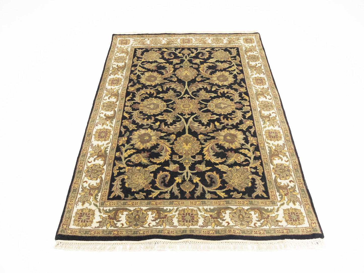 4X6 Ft Handmade Agra Jaipur Oriental Rug Floral