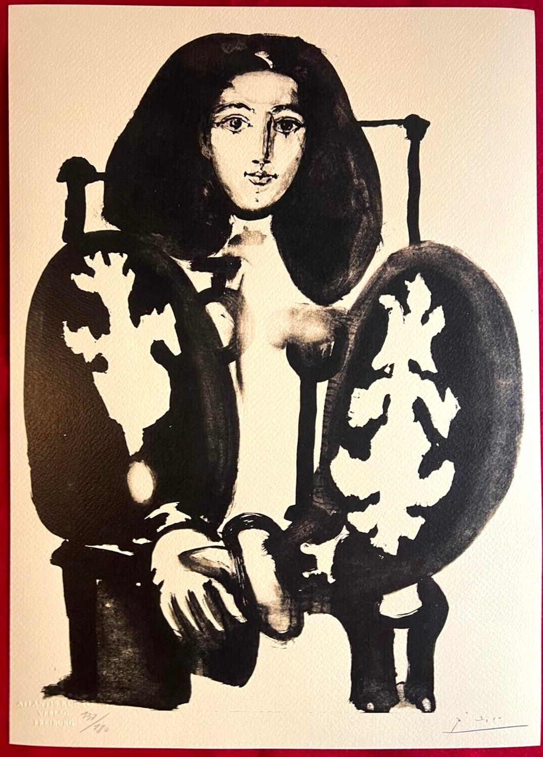 Pablo Picasso Lithograph Coa Signed Numbered By