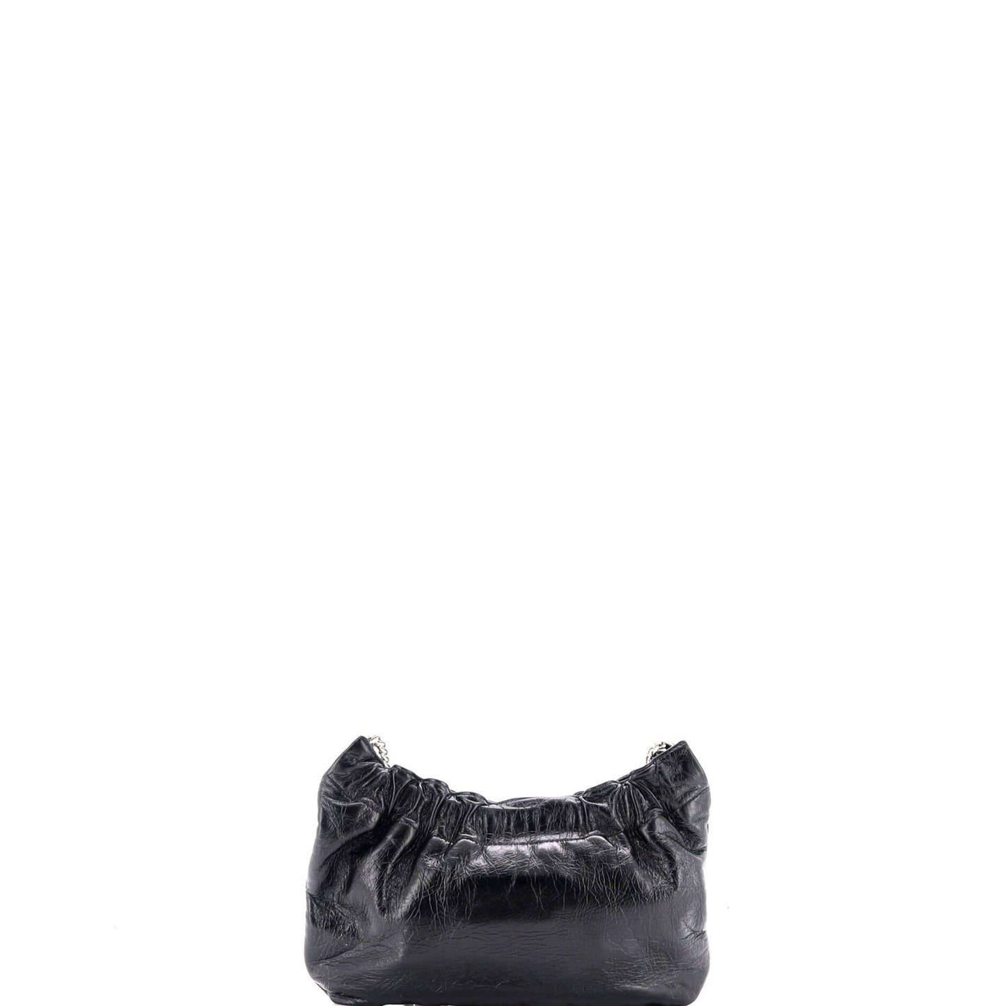 Saint Laurent Pac Pac Ruched Hobo Leather