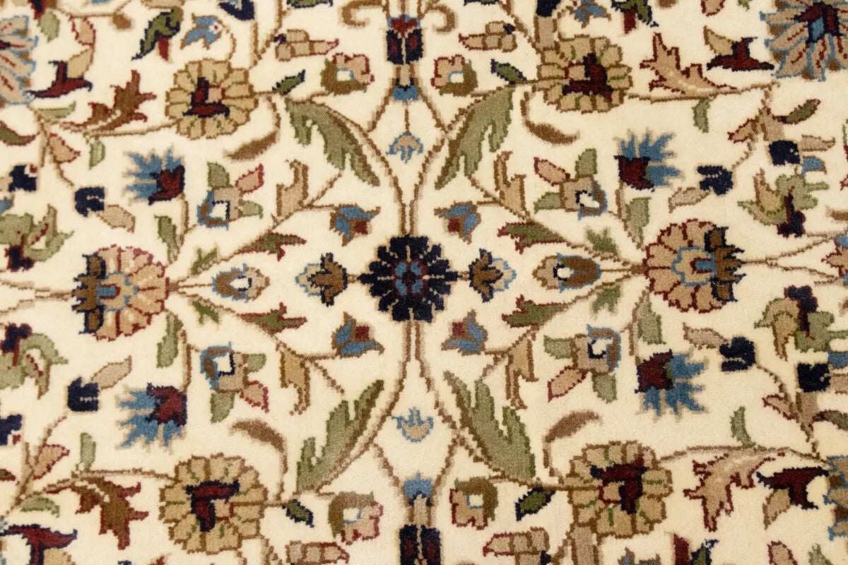 Rare Handmade Kirman Floral Design Rug Oriental