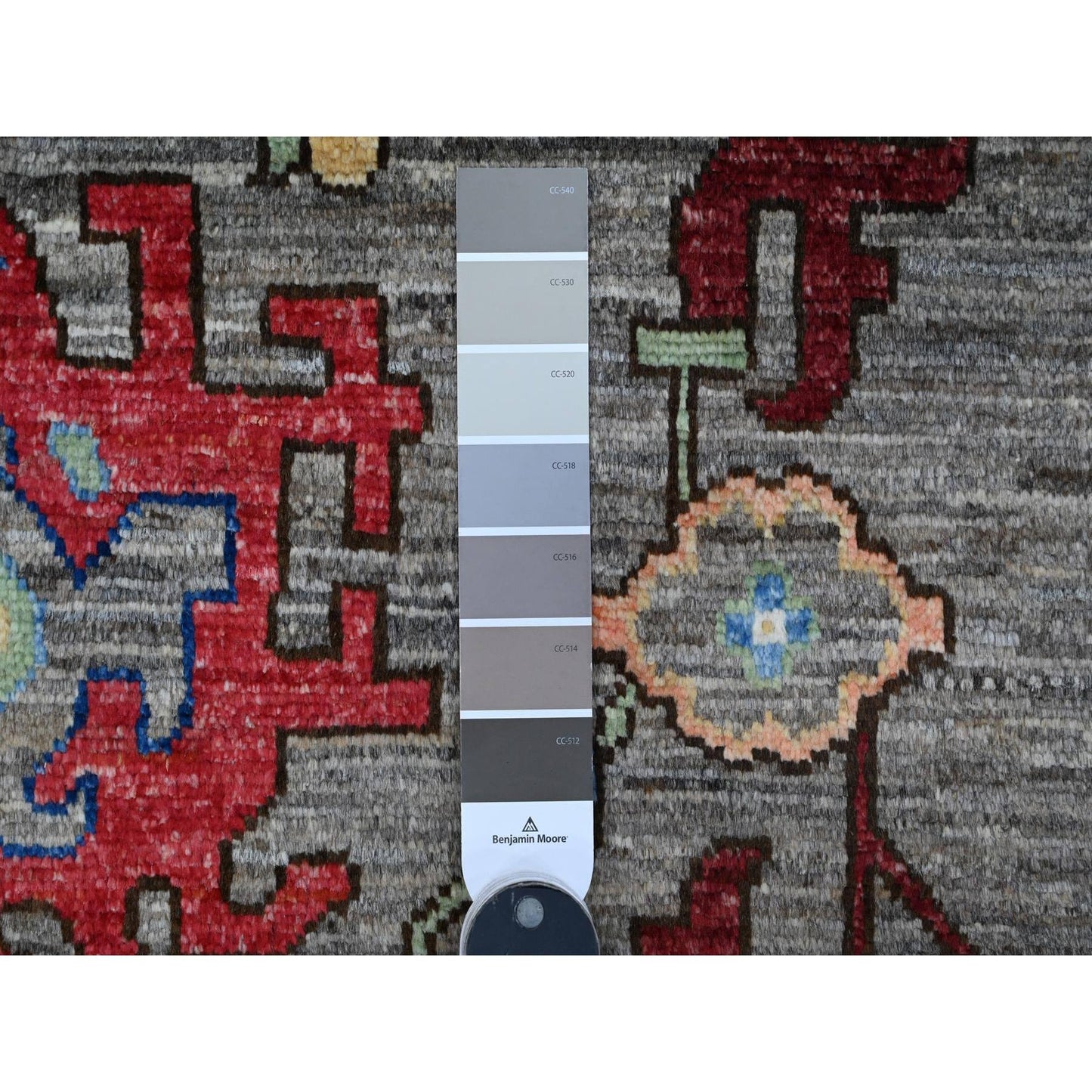 8'10"X11'7" Perfect Gray Wool Foundation Angora Oushak Oriental Rug