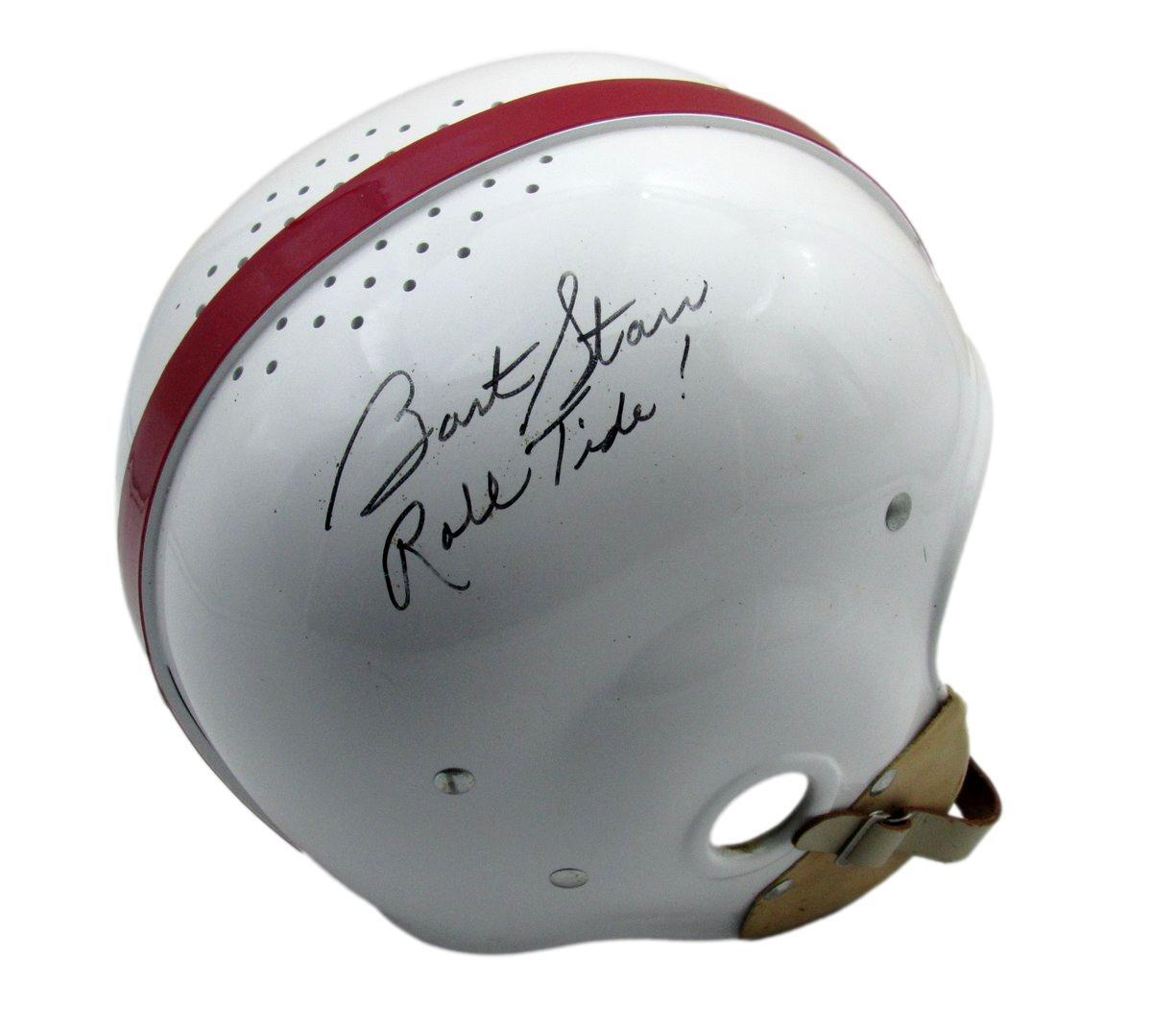 Bart Starr Alabama Signed/Insc Full Size Rk
