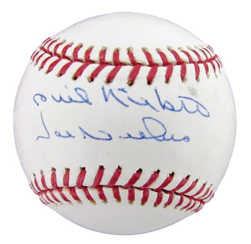 Phil Niekro Hof/Joe Niekro Dual-Autographed Rawlings Oml Baseball Jsa 183199