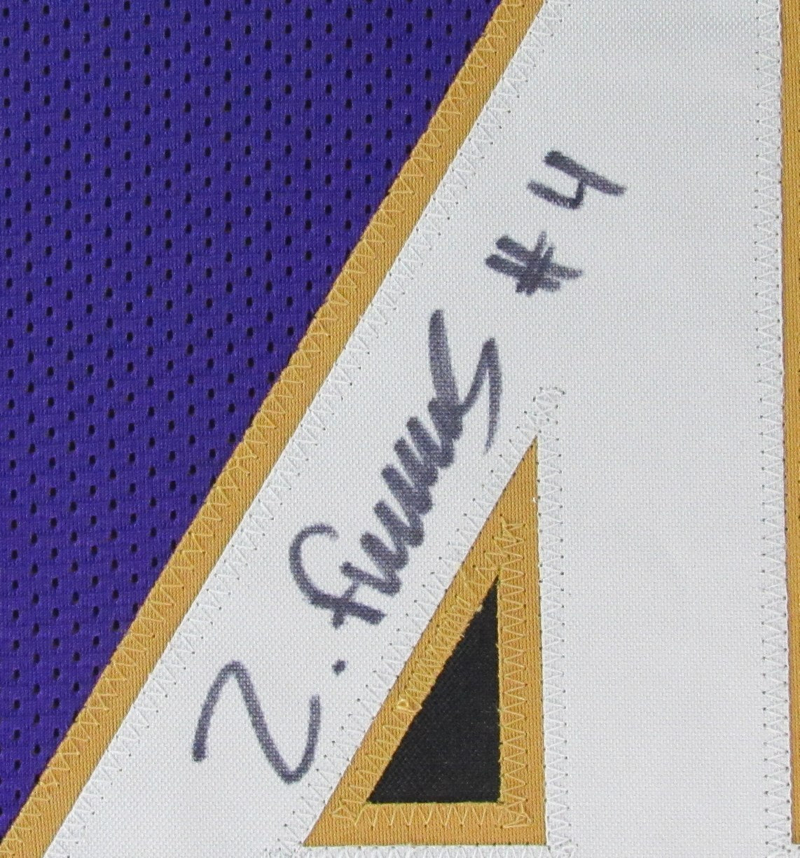 Zay Flowers Signed/Auto Purple Football Jersey