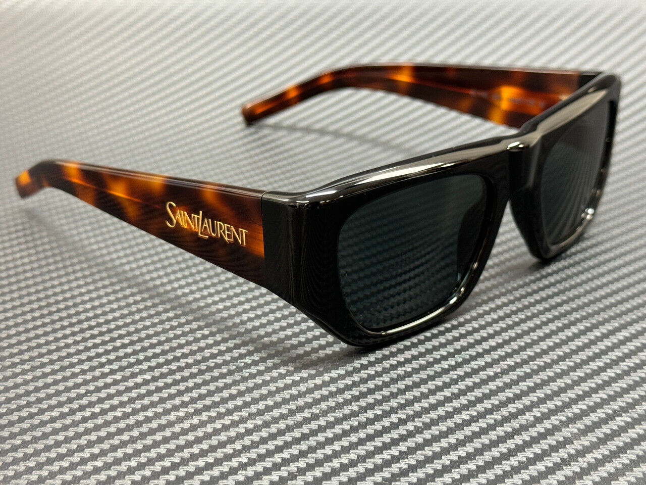SAINT LAURENT SL 740 004 Black Grey Women's 52 mm