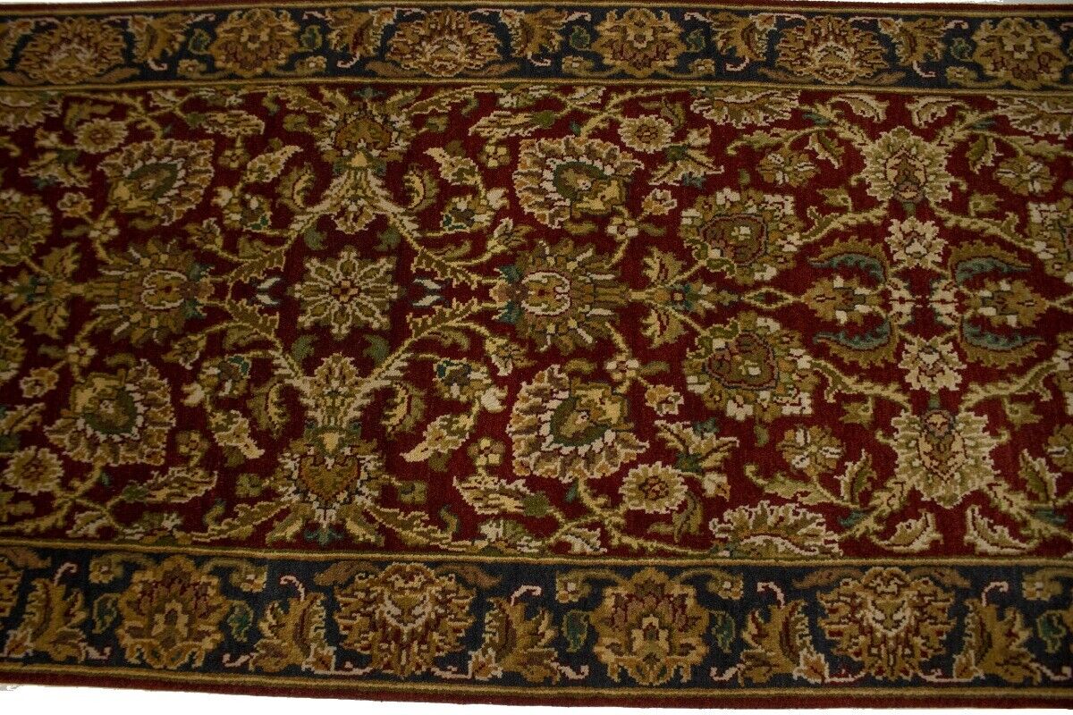 Handmade Chobi Oriental Runner Rug Red & Charcoal