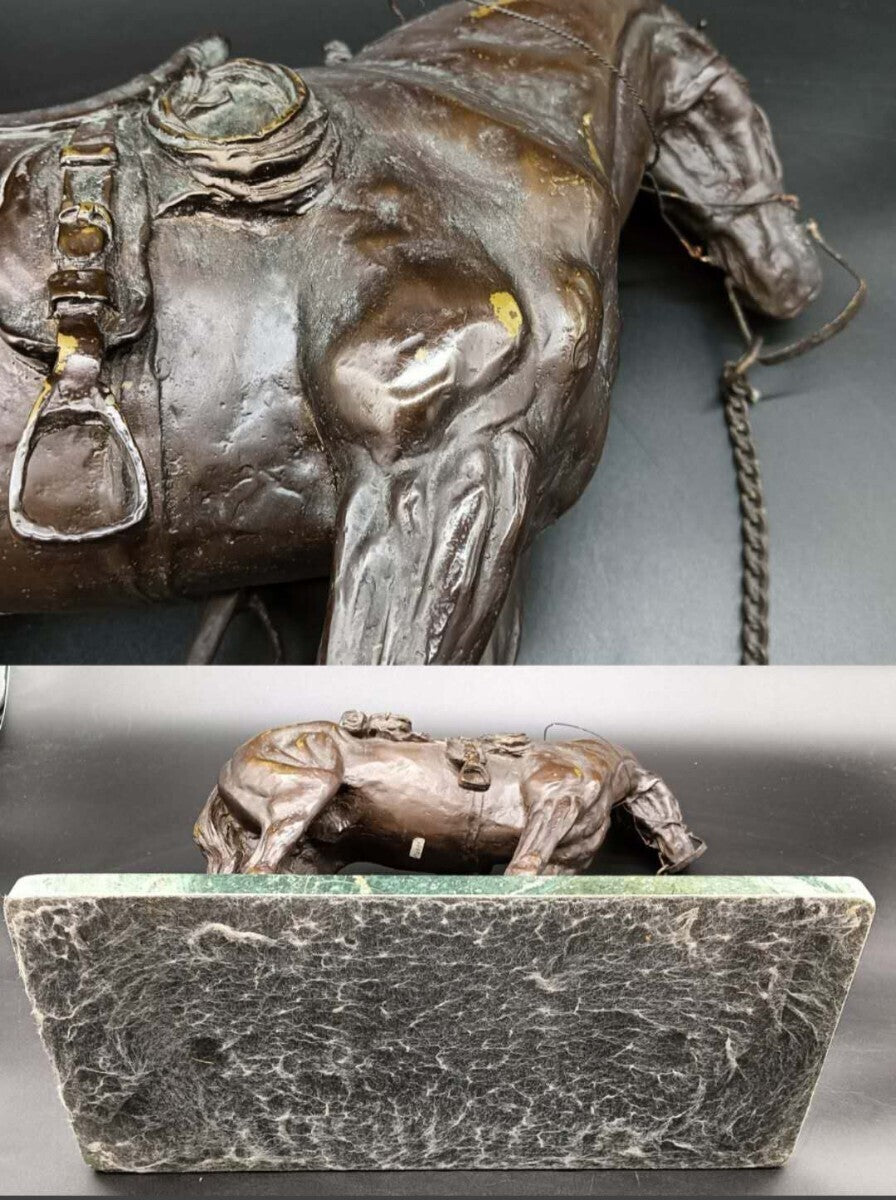 Pierre Jules Mene (France) 16In Large Bronze Sculpture War Horse Antique Art
