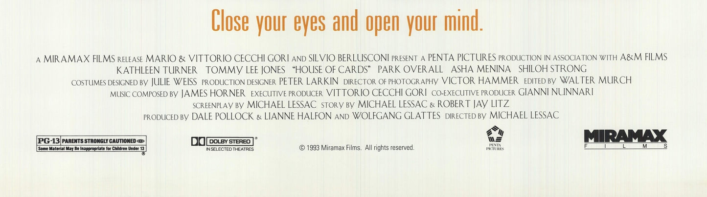 1993 ARTIST UNKNOWN House of Cards 41" x 27" Offset Lithograph