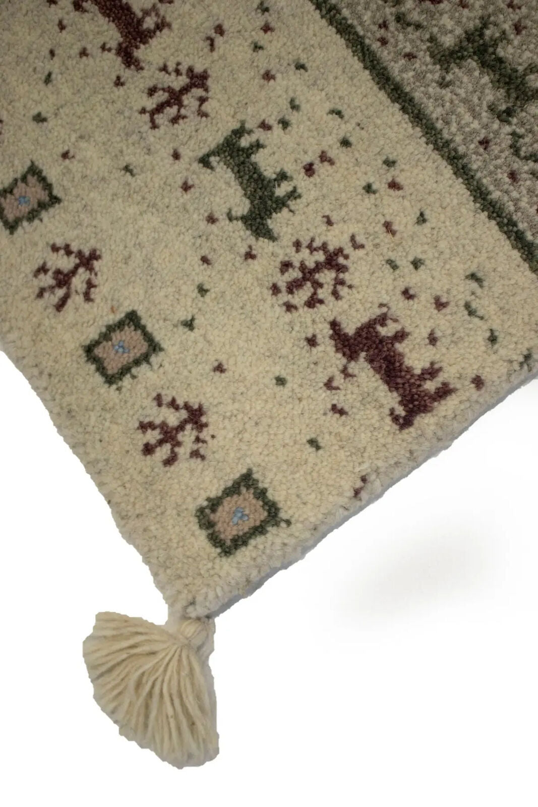 2X3 ft Pair of Hand-Knotted Tribal Plush Gabbeh