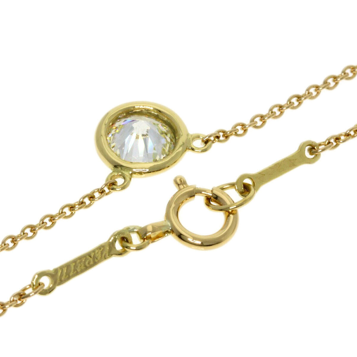 Tiffany&Co. Necklace By The Yard Diamond K18