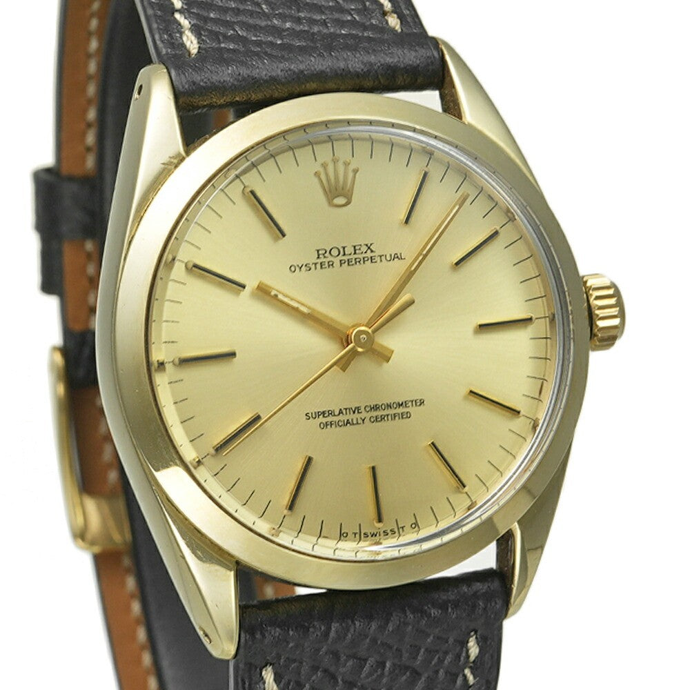 Rolex Oyster Perpetual 1024 Gold Men'S Used Watch #722814