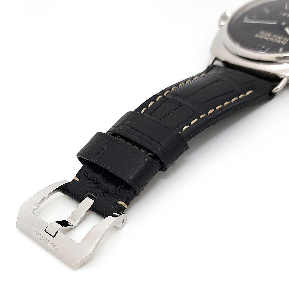Panerai Radiomir Black Seal Overhauled Pam00183 Black Men'S Used Watch #52020