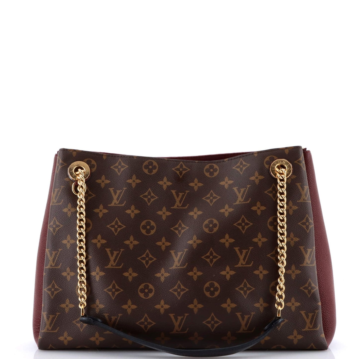 Louis Vuitton Surene Handbag Monogram Canvas With Leather Mm