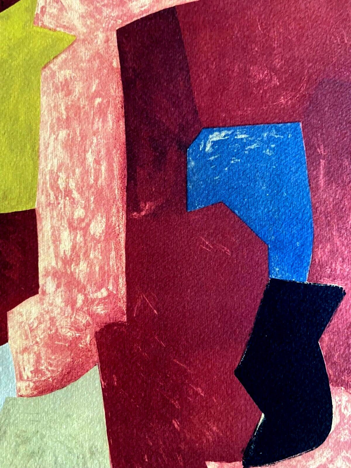 Serge Poliakoff Lithograph Moma Museum Coa Signed Op Numbered In Pencil Crayon
